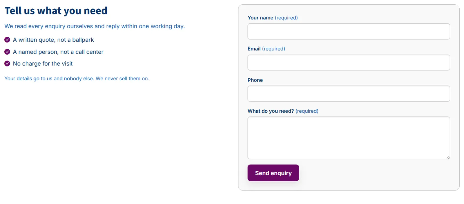 Enquiry Form