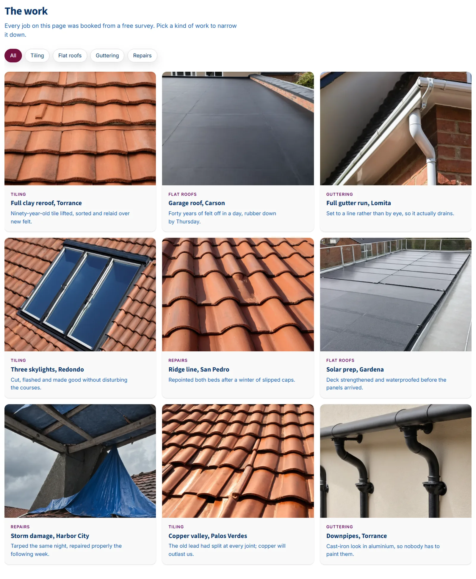 Filterable Grid
