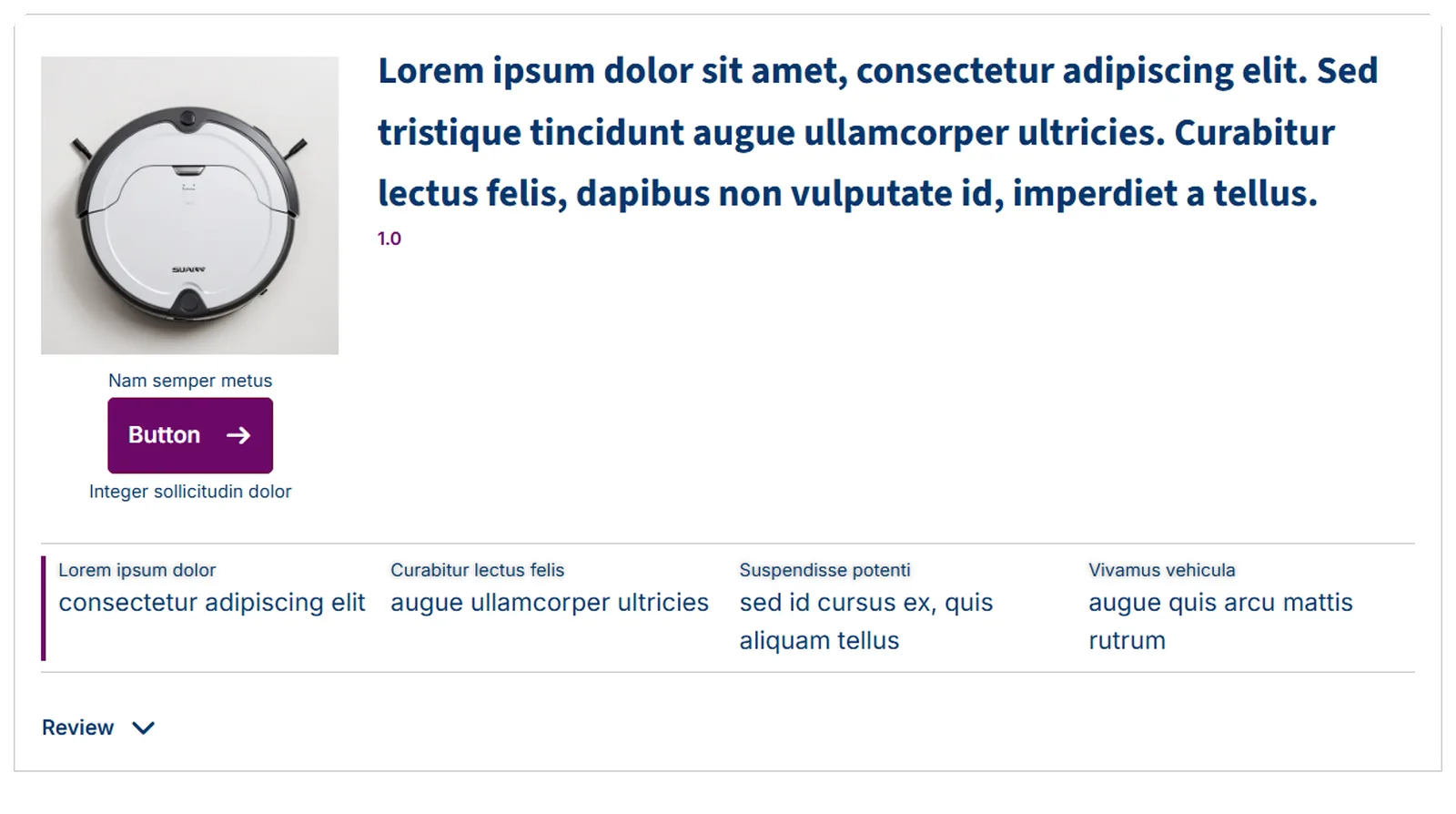 Image Over Button Feature Bar Review