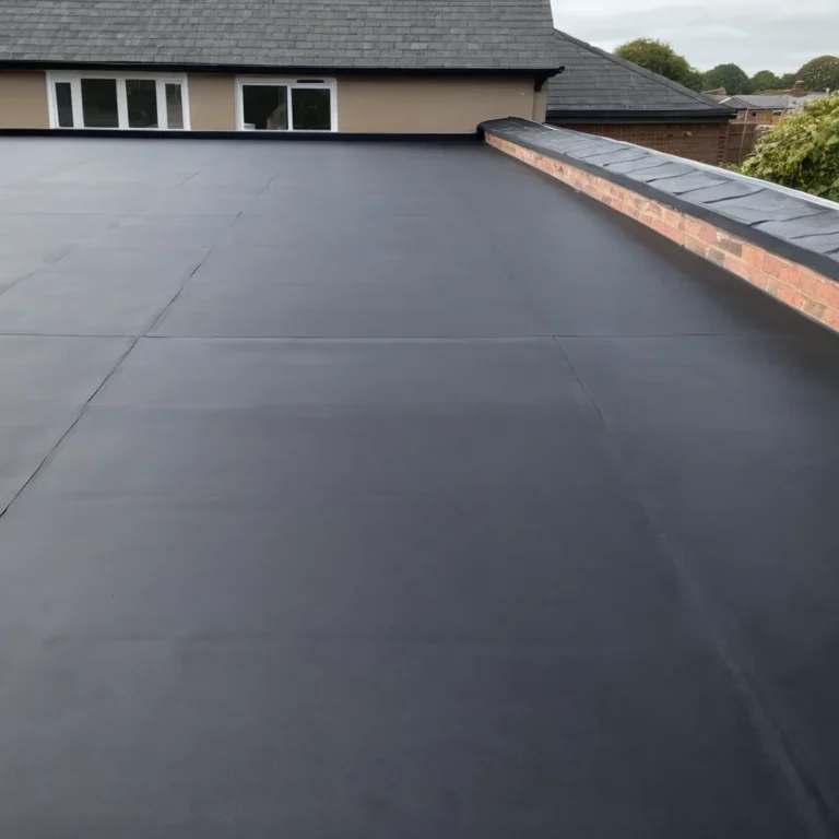 Flat roof in EPDM