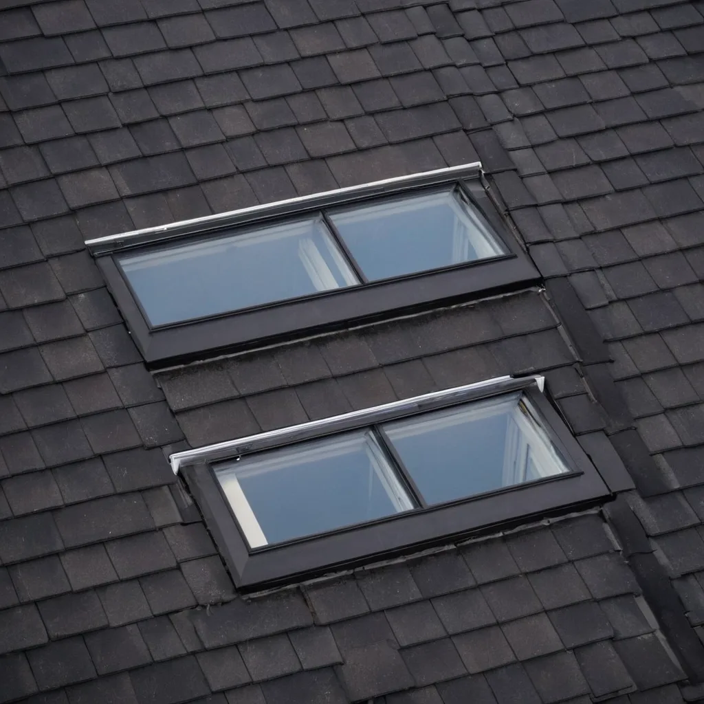 Skylight row from above