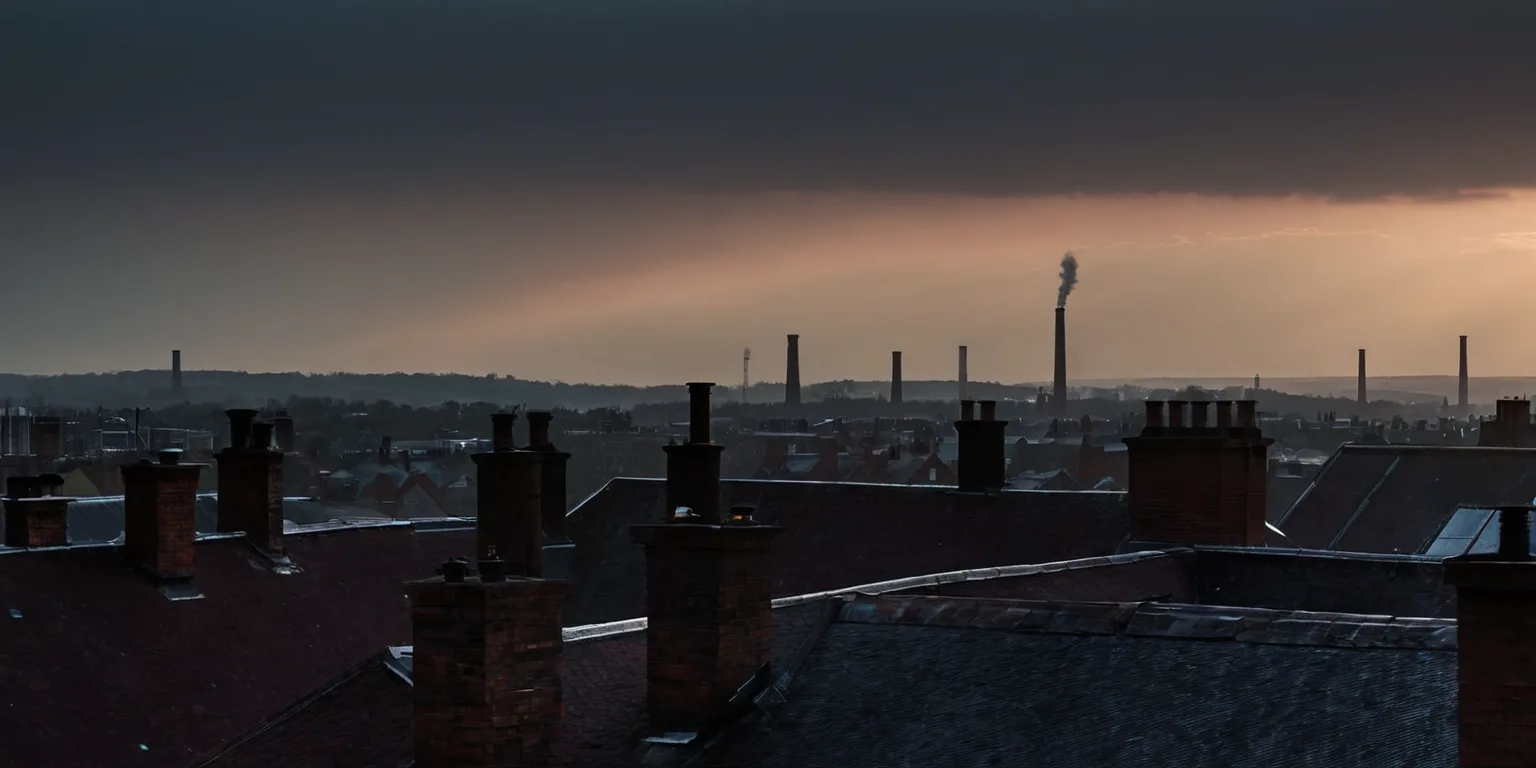 Rooftops at dusk