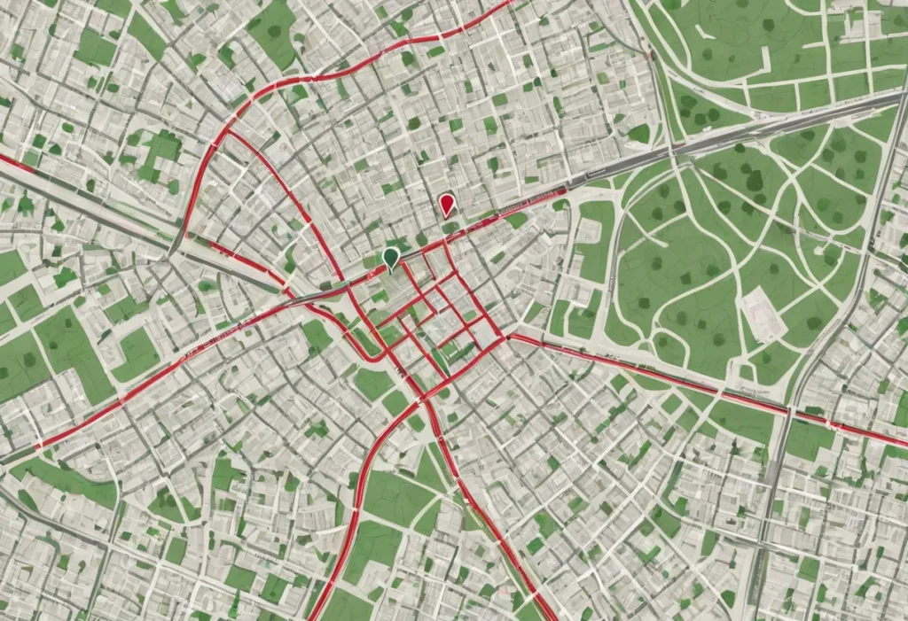 Map showing our yard on 187th Street